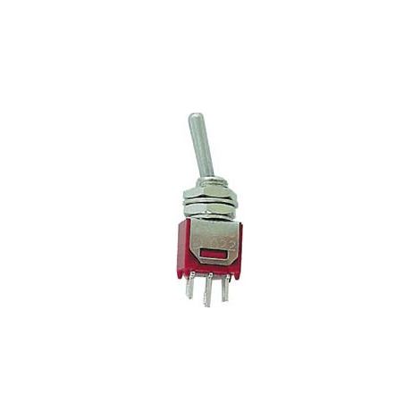 Interruttore a levetta subminiaturizzato spdt verticale on-off-on (1/4)