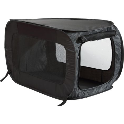 Niche de Voyage Portable Pliable pour Chien et Chat Noir 82,5 x 49,5 x 49,5 cm (1/5)