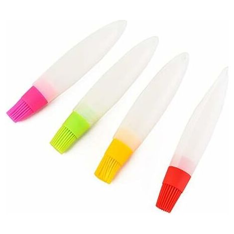royaluxe - pièces silicone huile brosse pain bouteille pour barbecue cuisine cuisson crêpes assaisonnement brosses outils (couleur aléatoire) (1/3)