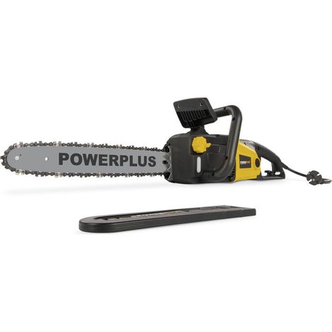 Powerplus Tronçonneuse Électrique POWXG1009 - Élagueuse Électrique de 2400 W, Guide de 400 mm, Lubrification Automatique de Chaîne, Outillage de Jardin (1/5)