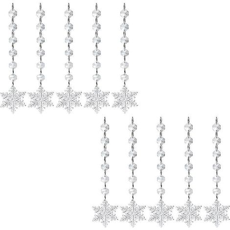 Water Drop Pendants Set With Acrylic For Christmas Tree And Wedding Decoration (1/5)