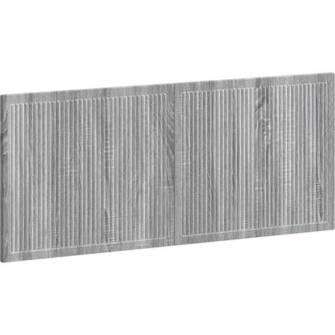 Wall-Mounted Headboard EDE Grey Sonoma Engineered Wood vidaXL (1/5)