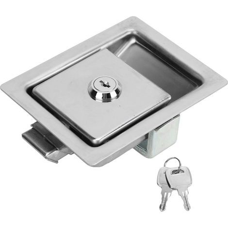 ZJchao Loquet de Boîte à Outils, Serrures de Boîte à Outils avec Clés avec 2 Clés Loquet de à en Acier Inoxydable 304 pour Camions RV. (1/5)