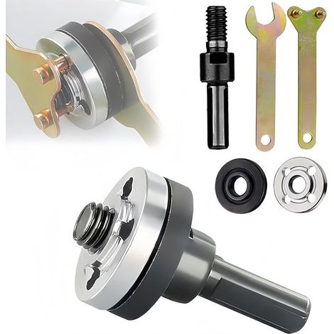 Jeu de bielles - pour perceuse électrique et meuleuse d'angle - Outils 2025 - Adaptateur de broche de perceuse - 5 pièces (1 jeu de 10 mm) (1/5)