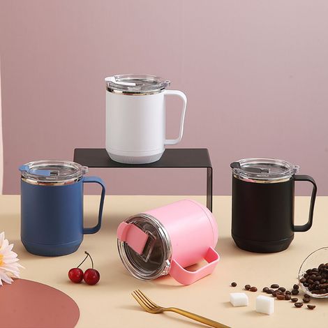 460 ml auslaufsicherer Kaffeebecher, praktisch blau (1/5)