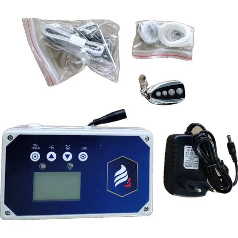 Abridor automático de puerta de gallinero, caja de control impermeable, funcionamiento remoto, AZUL (1/2)