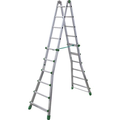 Aluminium-Teleskopleiter FACAL 4x6 Arbeitshöhe max. 6,6 m ALU PRO - BK5A (1/3)