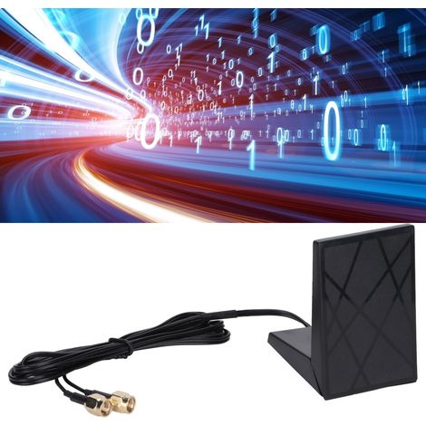 Câble d'Antenne WiFi 8dBi Double Bande 2.4GHz/5GHz avec Connecteur RP‑SMA pour Routeur (1/5)