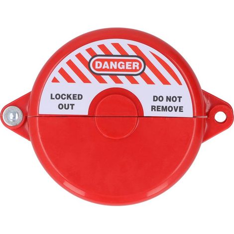 [Dispositif de Sécurité pour Valves] Val Lock ABS Plastique pour Valve de Porte de Jardin Extérieur 64‑127mm Red (1/5)