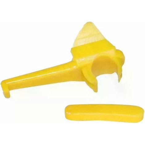1 ensemble d'accessoires pour machine de démontage de pneus : racleur de pneus, patin de protection pour moyeu de roue et housse de protection. (1/4)
