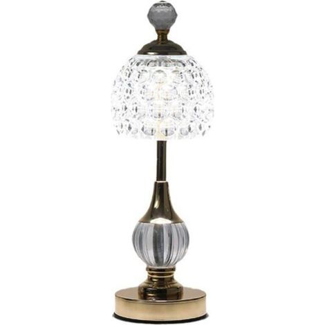 Wireless Crystal Table Lamp - 3 Colors - Vintage LED Table Lamp - Wireless LED Table Lamp - Cordless Table Lamp - Battery Operated Table Lamp - Dimmable [Energy Class] (1/5)