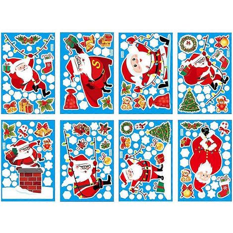 Autocollant décoratif flocon de neige pour fenêtre, décoration de fête de Noël, autocollant électrostatique (1/5)