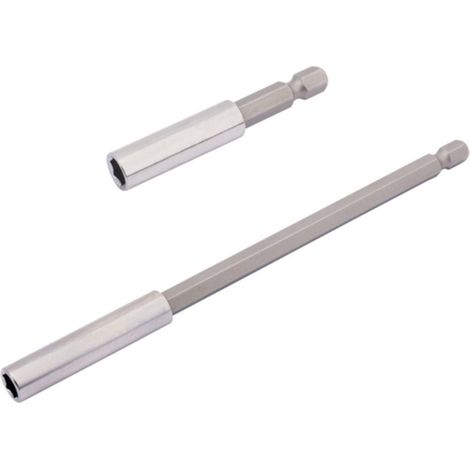 Porte-embouts de visseuse magnétiques 60 et 150 mm – Acier au chrome-vanadium – Pour embouts 1/4 – Vissage rapide en série