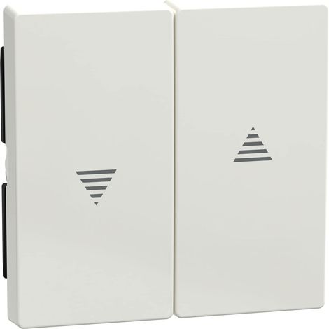 Système M Touche basculante pour interrupteur de volet roulant Blanc polaire brillant (1/5)