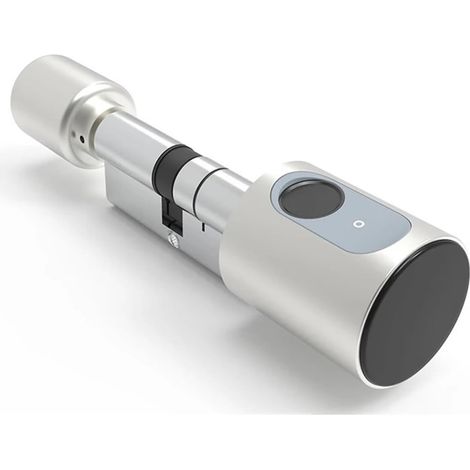 Serrure de porte intelligente Cylindre De Serrure Intellinte De Porte De Maison Européenne, Avec Carte IC Numérique Tuya Bluetooth, Clés À Empreintes Digitales, Déverrouilla Des Serrures Électroniques (1/5)