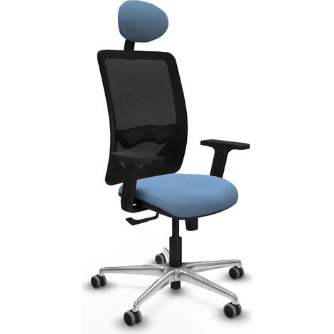 Silla ergonómica piqueras y crespo Zulema negro espuma alta densidad (1/2)