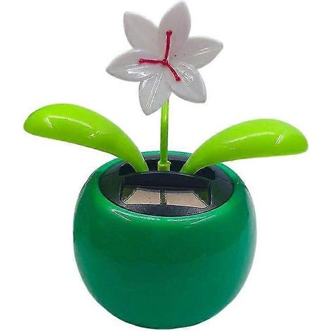Lustige Auto-Dekoration, solarbetrieben, farbenfrohe Cartoon-Blume, tanzendes Schaukelspielzeug fürs Armaturenbrett – das perfekte Geschenk für Freunde-N (1/5)