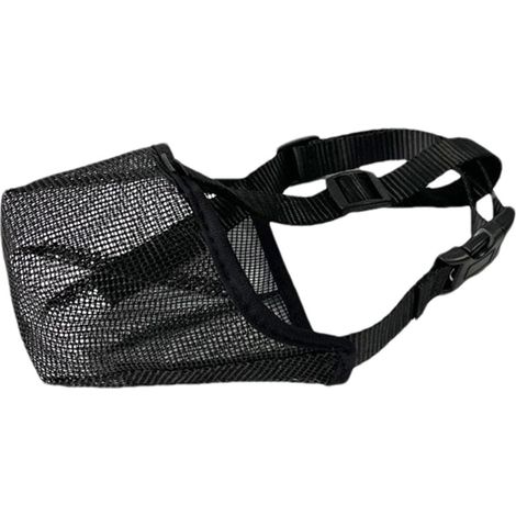 muselière pour chien en nylon noir (1/5)