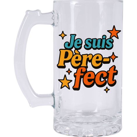 Chope à bière Je suis Père-fect