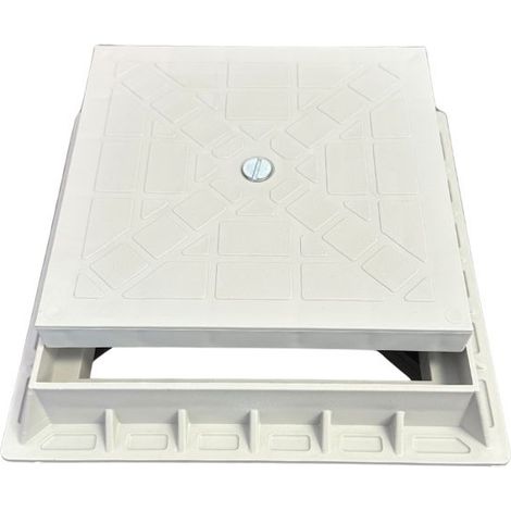 Telaio con Chiusino in PP Pesante con Foro e Bullone : Dimensione - cm 30x30 (1/5)