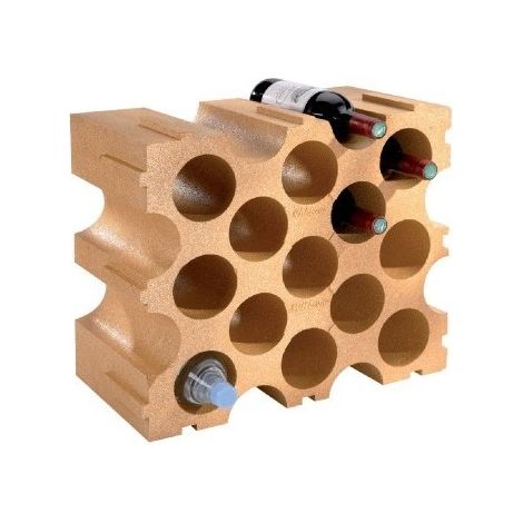 Casier à bouteilles en polystyrène 15 bouteilles 50 x 26 x 43