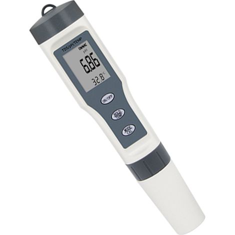 3-in-1 Digitaler Wasserqualitäts-Teststift: pH-Wert, TDS, Temperatur, LCD-Bildschirm, tragbares ABS-Gehäuse, keine Hintergrundbeleuchtung, Batterie enthalten (1/5)