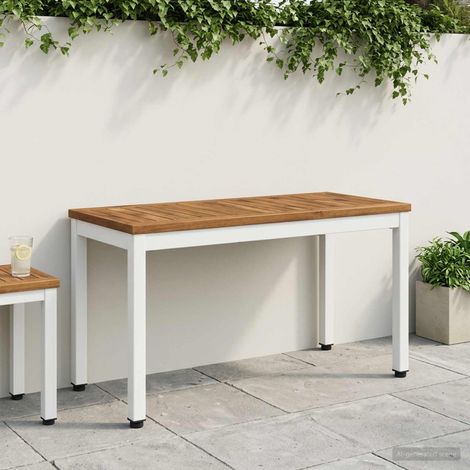 vidaXL Banco de jardín 80,5 x 35 x 45 cm Madera de Acacia Sólida (1/5)