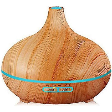 Diffuseur d'huiles essentielles d'aromathérapie de 550 ml, avec humidificateur à brumisation réglable, diffuseur d'arômes ultrasonique avec fonction d'arrêt automatique, en s (1/5)