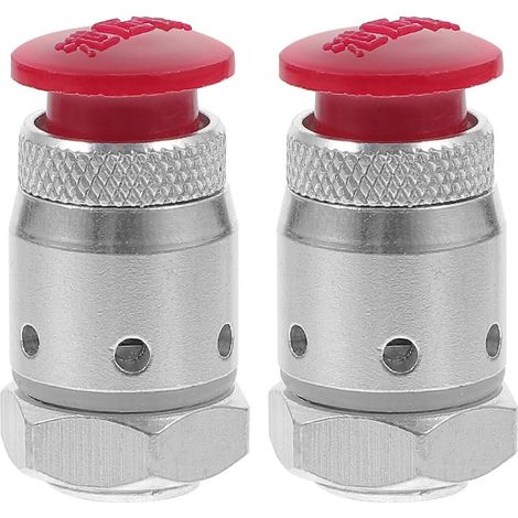 Lot de 2 soupapes de sécurité pour autocuiseur, soupape de décharge de 12 mm, dimensions : 3,00 x 1,60 x 1,60 cm. (1/2)
