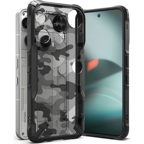 Coque Ringke Fusion X pour Nothing Phone 3 - Gris et noir (1/5)