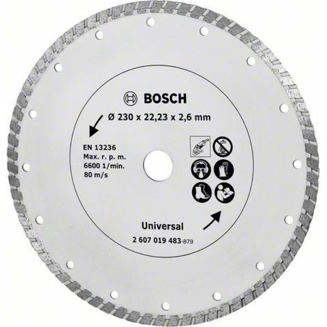 Bosch  disco  de  diamante  turbo,  diámetro:  230  mm  -  2607019483