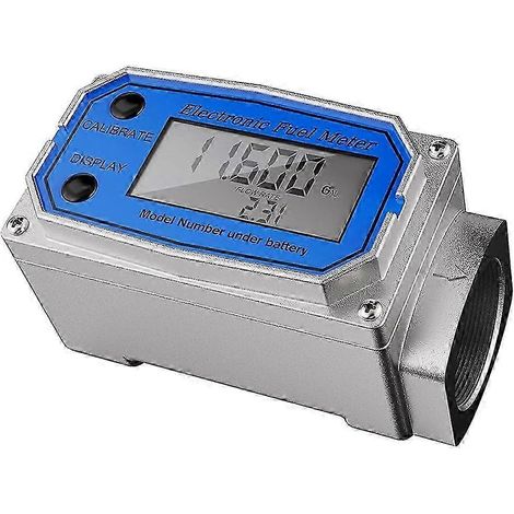 Débitmètre 3/4 pouces - Débitmètre numérique étanche en alliage d'aluminium - Caractéristiques du compteur de carburant (1/5)