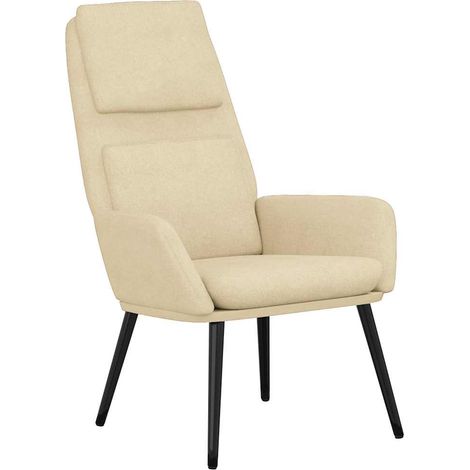 Maison Exclusive - Sedia Relax Crema in Tessuto (1/5)