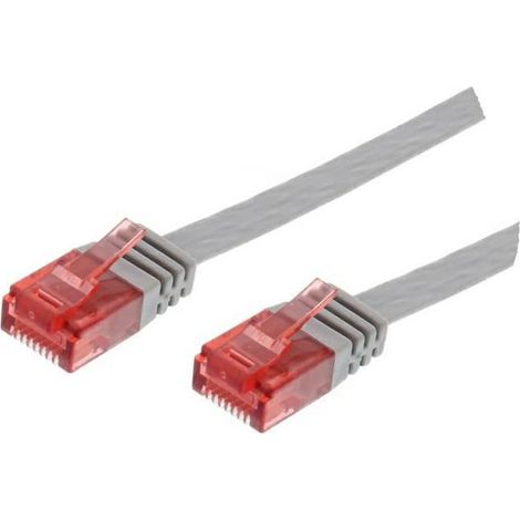 MicroConnect U/UTP CAT6 0,25 m Grau Flachkabel, V-UTP60025-flach