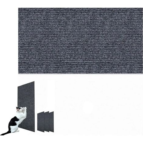 Tapis d'escalade en corde pour chat, protection pour meubles de chat, autocollant et découpable (gris foncé, 30 x 100 cm) (1/5)