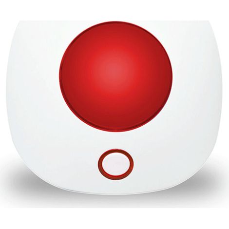 RHG Sirène intelligente avec son et lumière, alarme Wi-Fi, sirène intérie sans fil de 110 décibels
