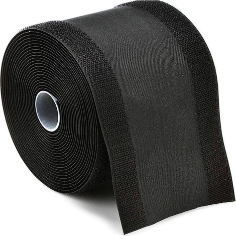 Gaine-câble adhésive en nylon de 1/3 mètre, réutilisable, pour sols, moquettes, coffres et bureaux (type 3M).