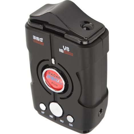 Détecteur de radar voiture longue portée 2,4GHz 410MHz 360° alertes vocales temps réel GPS intégré (1/5)