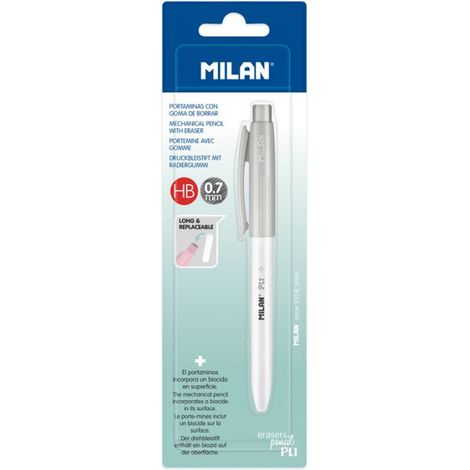BL. PORTAMINAS MILAN PL1 +EDITION ANTIBAC. GRIS - Pack de 24 unidades