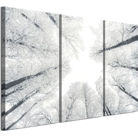 Quadro su tela italiana 90 x 60 cm trittico - stile scandinavo - natura Quadro su tela italiana 120 x 80 cm trittico - stile scandinavo - natura (1/5)