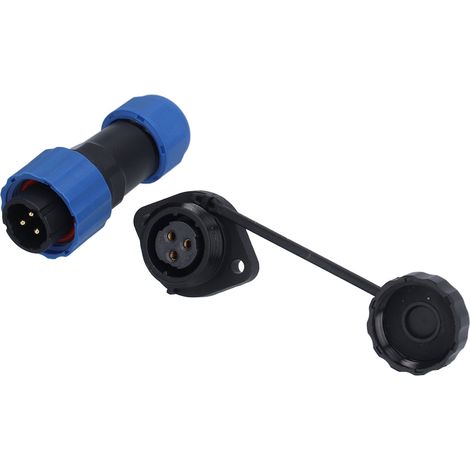 Prise étanche à bride SP16 pour l'aviation IP68, connecteur à bride étanche mâle et femelle, 3 conducteurs (380 V 10 A) (1/5)