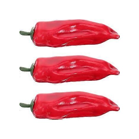 künstliche Paprikaschoten, simulierte Chilischoten, künstliches Gemüsemodell, Fotorequisiten