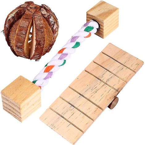 Lot de 3 jouets à mâcher pour hamster (1/3)