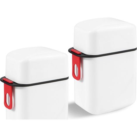 Sollbry 2 pièces Boîtes à Savon, Boite Savon Voyage Etanche, avec 2 Sacs en Filet à Savon, Porte Savon de Bain Solide, pour Randonnée, Camping, Maison, Salle de Bain, Cuisine,Blanc (1/5)