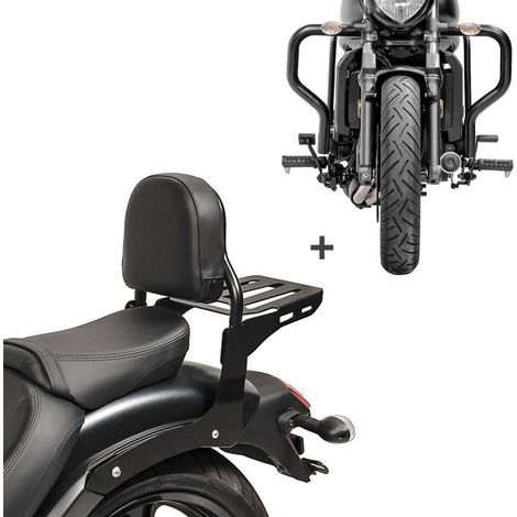 Set Sissybar per Kawasaki Vulcan S / Café 15-25 + Paracarter Craftride RH12-5 (1/4)