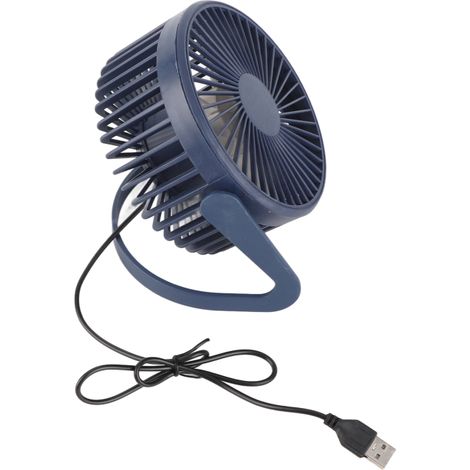 Mini ventilador de escritorio, rotación de 360°, motor silencioso sin escobillas, alimentado por USB, pequeño ventilador de mesa portátil para el hogar, la oficina y los viajes (blanco).