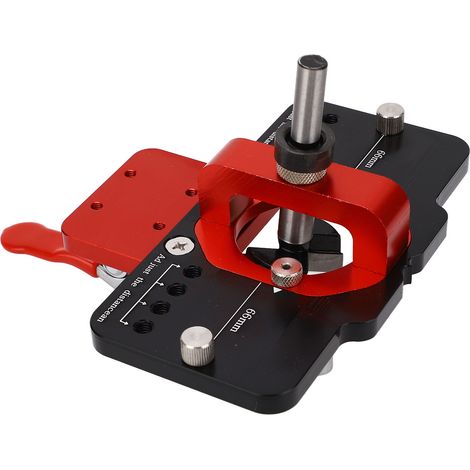 Bohrschablonen-Set für 35-mm-Scharniere (verdeckt), Montageanleitung mit Bohrer, Türbearbeitungswerkzeug, Komplettset (1/5)