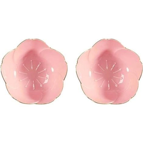 2 bols à sauce en céramique, 7 cm, rose, pour sushis et apéritifs (1/4)