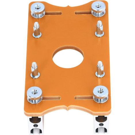 Placa de inserción para mesa de fresadora de madera, posicionamiento de ranura de aleación de aluminio para herramientas de carpintería de 65 mm (1/5)