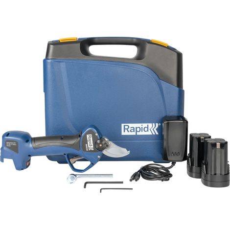 RAPID - BHX30, Sécateur électrique pour professionnel à batterie 14,4V, Diamètre de coupe réglable : Ø15mm et Ø32mm - Coffret (Boîte + Outil) - (5001594) (1/5)